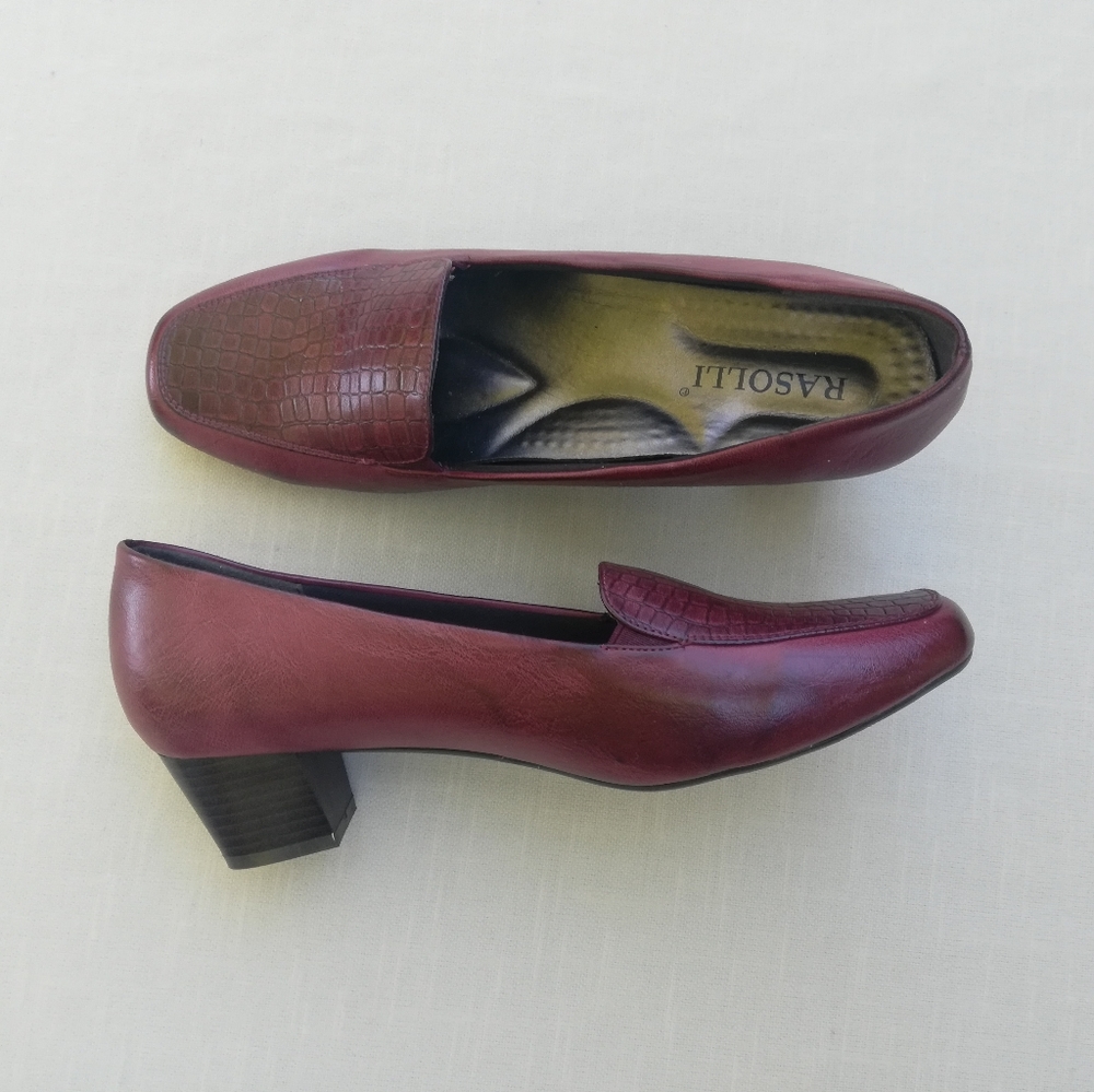 Red Crocodile Print Rasolli Shoes
